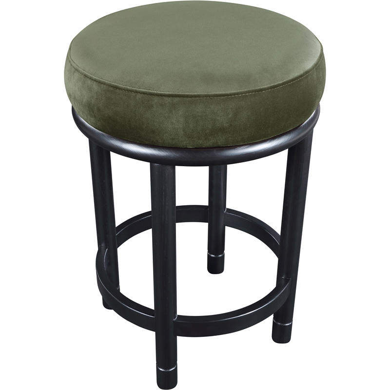 Meridian Furniture Monette Green Velvet Counter Stool