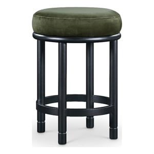 Meridian Furniture Monette Green Velvet Counter Stool