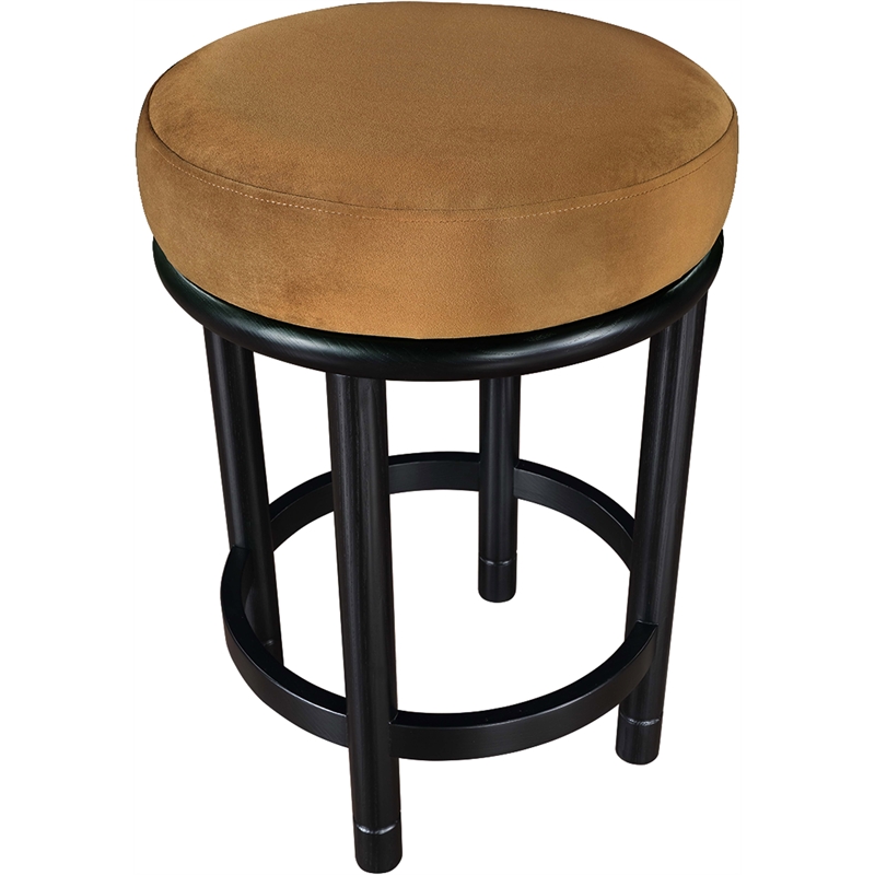 Meridian Furniture Monette Saddle Velvet Counter Stool