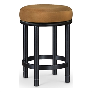 Meridian Furniture Monette Saddle Velvet Counter Stool