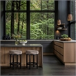 Meridian Furniture Monette Taupe Velvet Counter Stool