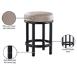 Meridian Furniture Monette Taupe Velvet Counter Stool