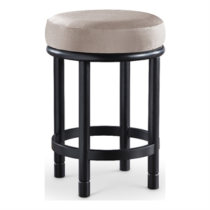 Meridian Furniture Monette Taupe Velvet Counter Stool
