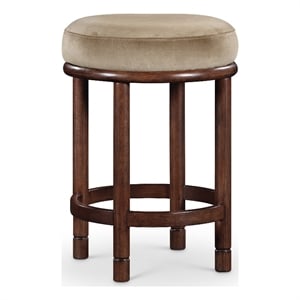 Meridian Furniture Monette Beige Velvet Counter Stool