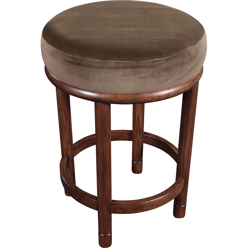Meridian Furniture Monette Brown Velvet Counter Stool