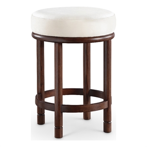 Meridian Furniture Monette Cream Velvet Counter Stool