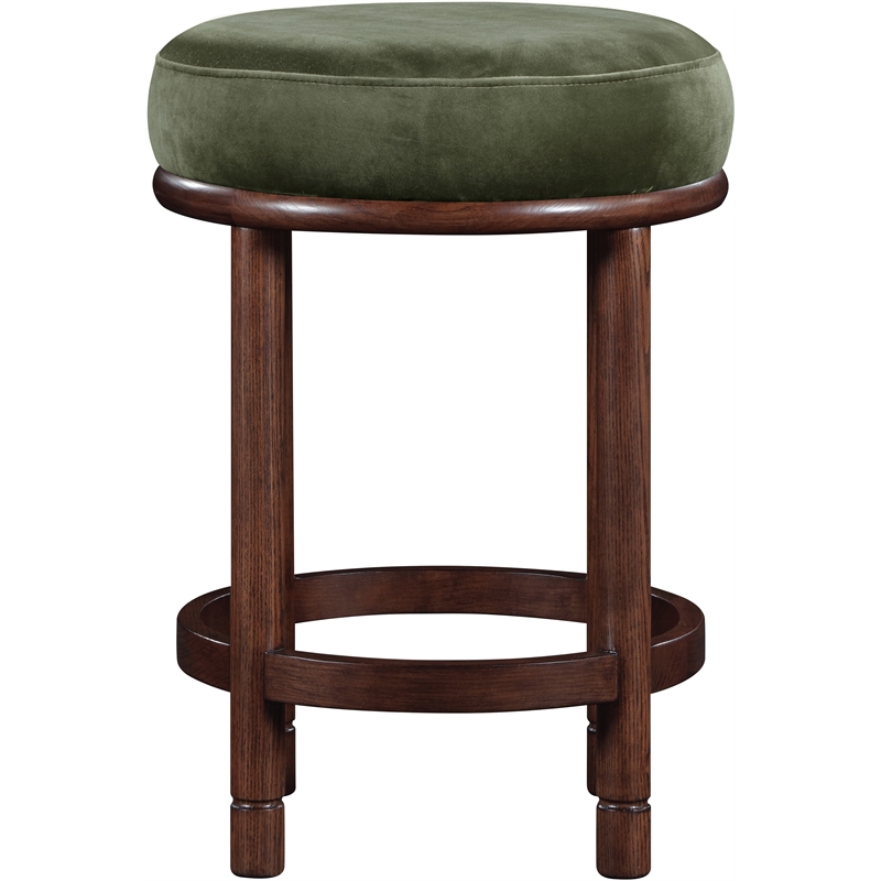 Meridian Furniture Monette Green Velvet Counter Stool