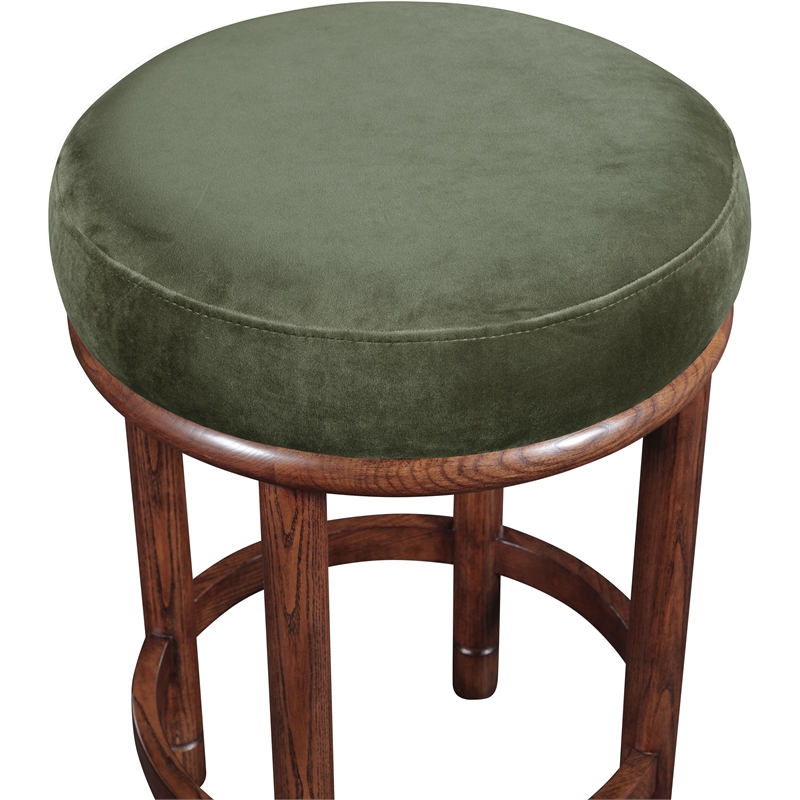 Meridian Furniture Monette Green Velvet Counter Stool
