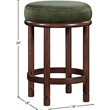 Meridian Furniture Monette Green Velvet Counter Stool