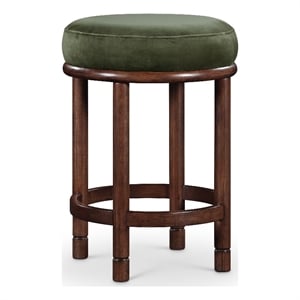 Meridian Furniture Monette Green Velvet Counter Stool