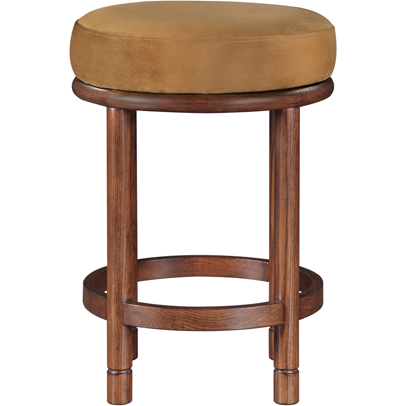 Meridian Furniture Monette Saddle Velvet Counter Stool