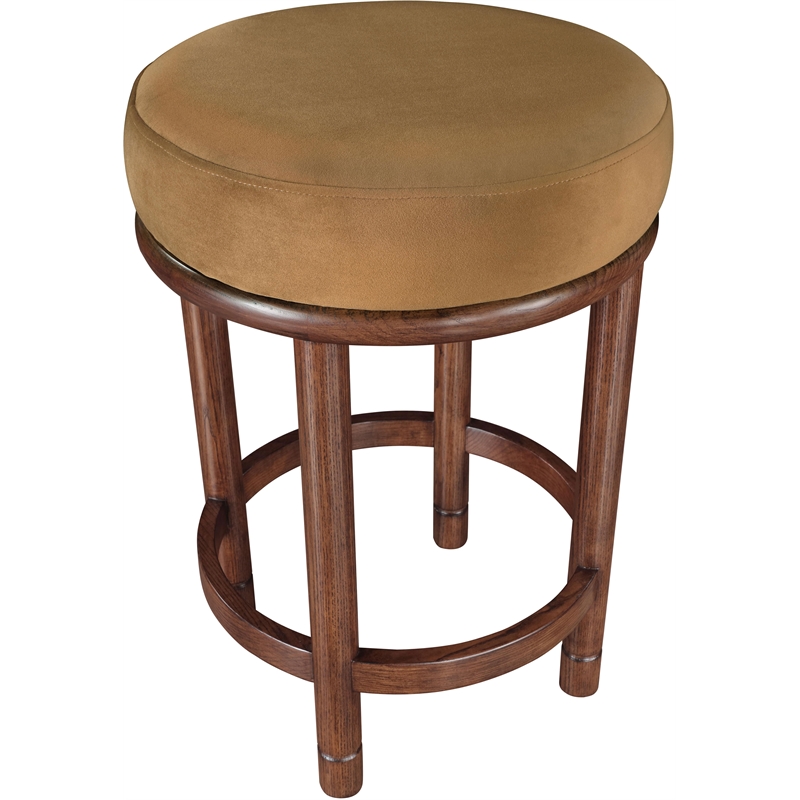 Meridian Furniture Monette Saddle Velvet Counter Stool