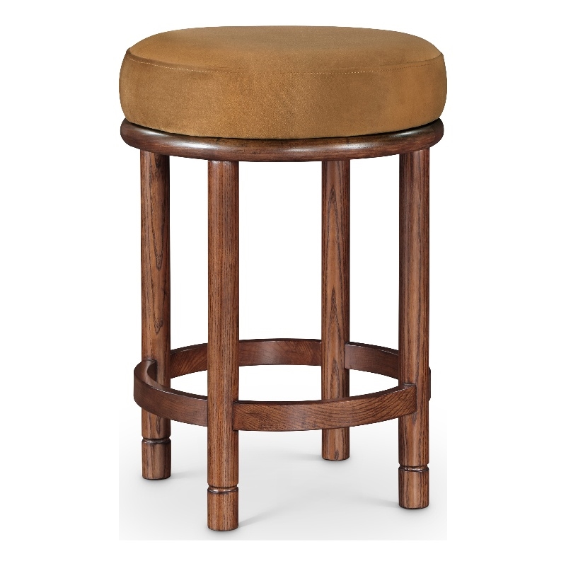 Meridian Furniture Monette Saddle Velvet Counter Stool