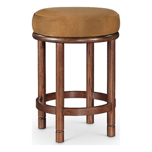 Meridian Furniture Monette Saddle Velvet Counter Stool