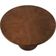 Meridian Furniture Belinda Round Brown Solid Wood and Oak Veneer Dining Table