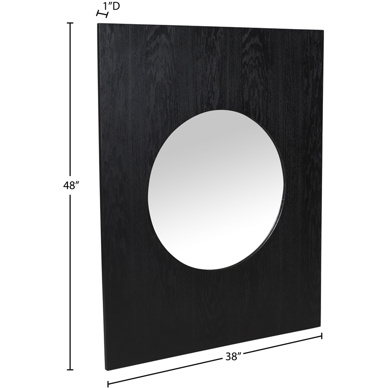 Meridian Furniture Optic Black Oak Mirror
