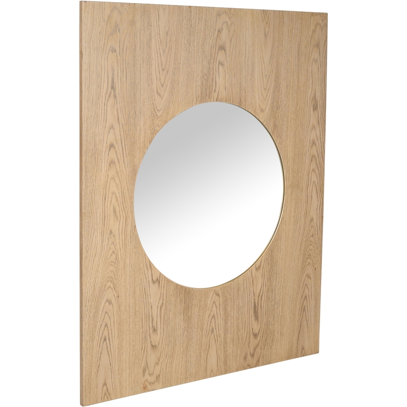 Meridian Furniture Optic Natural Oak Mirror