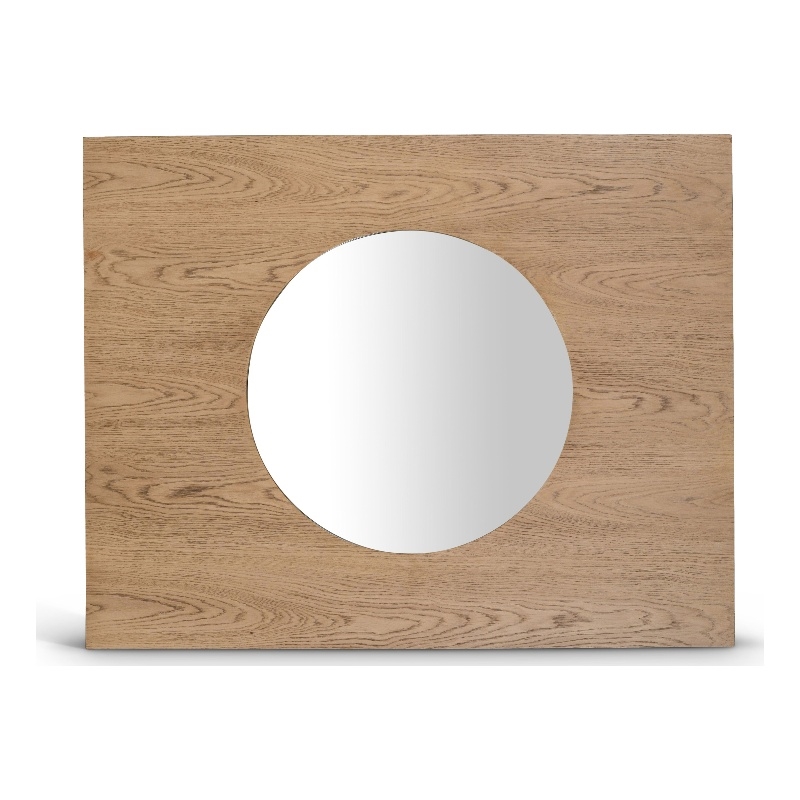 Meridian Furniture Optic Natural Oak Mirror