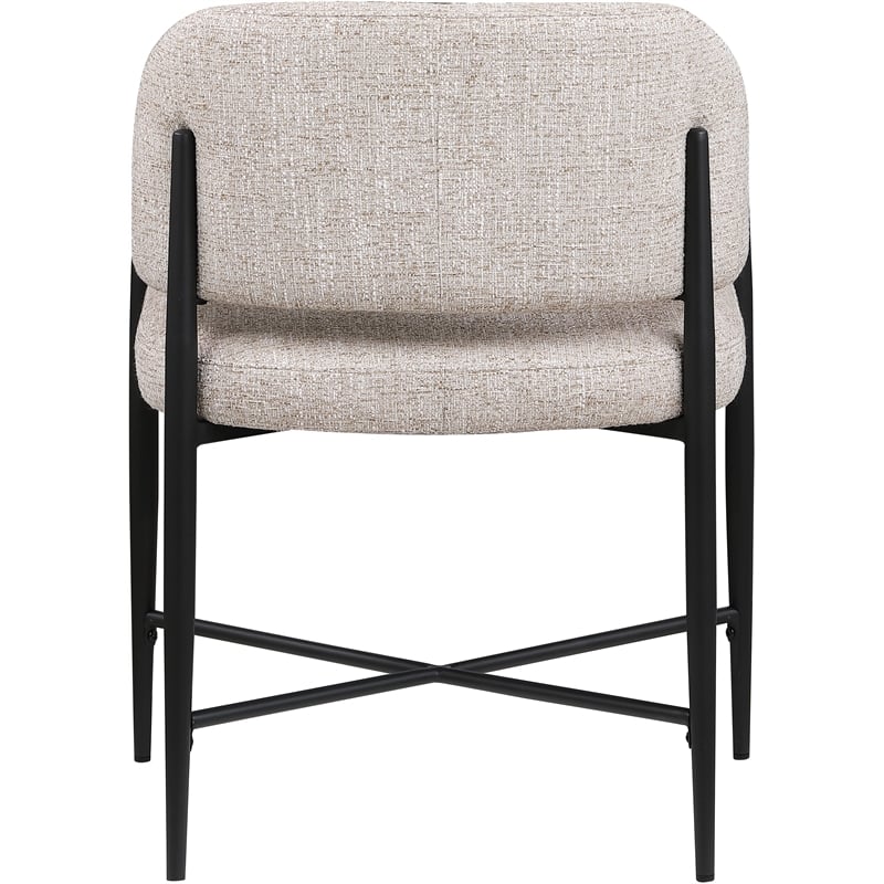 Meridian Furniture Dame Beige Polyester Dining Chair (Set of 2)