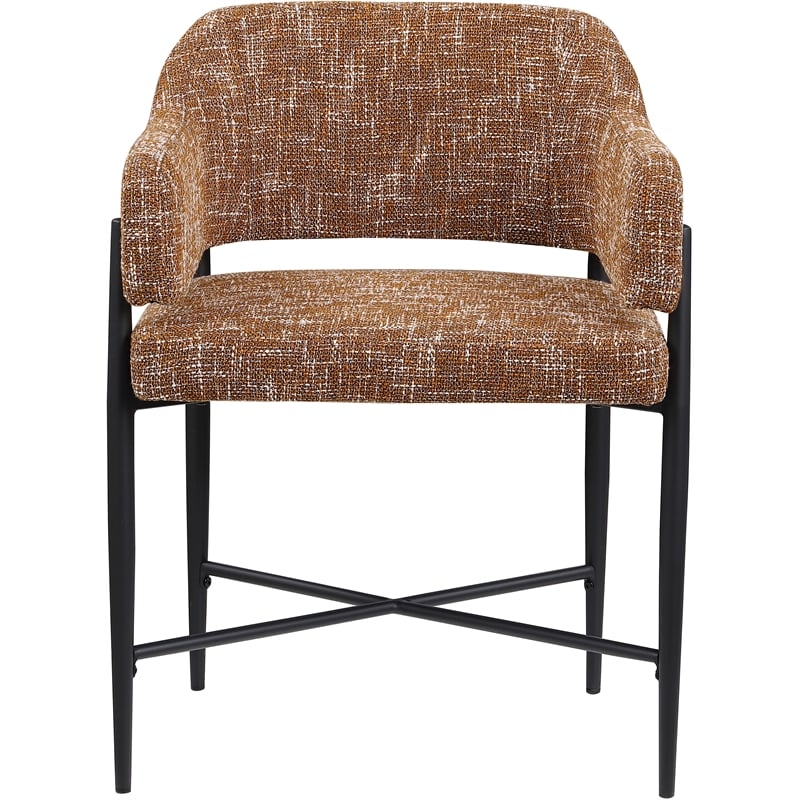 Meridian Furniture Dame Cognac Polyester Dining Chair (Set of 2)