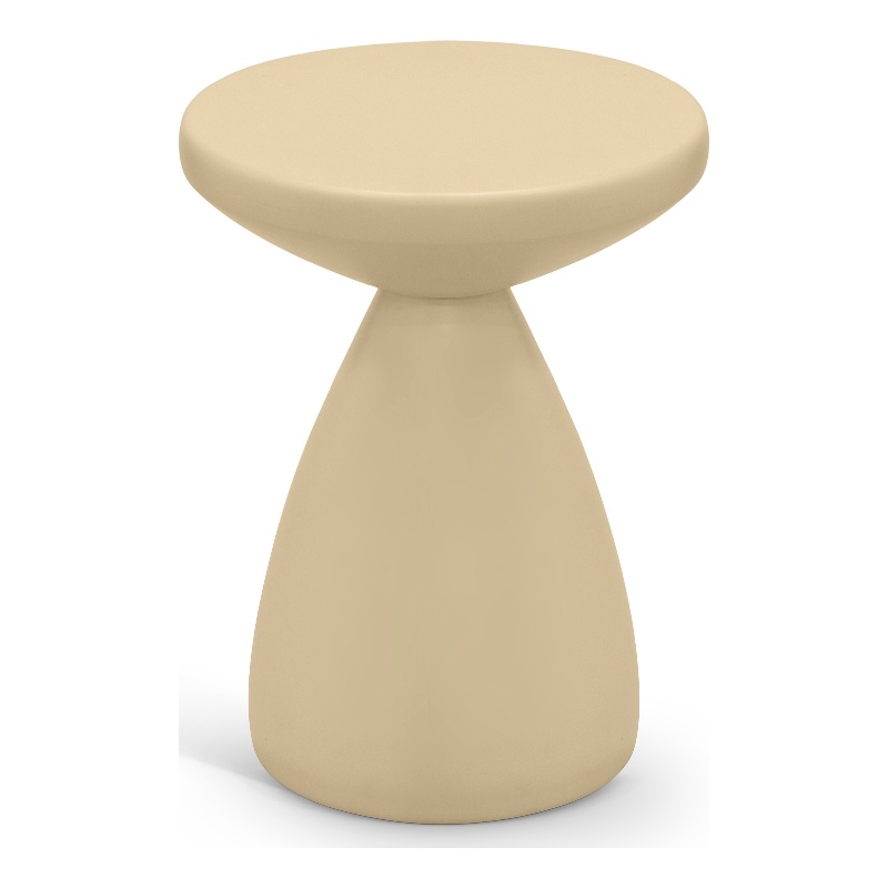 Meridian Furniture Anika Beige Iron Side Table