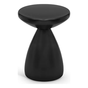 meridian furniture anika black iron side table