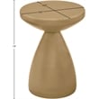Meridian Furniture Anika Brown Iron Side Table