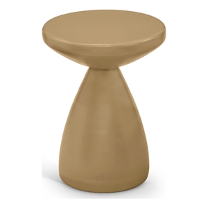 meridian furniture anika brown iron side table