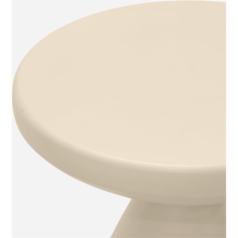 Meridian Furniture Anika Cream Iron Side Table