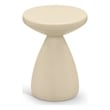 Meridian Furniture Anika Cream Iron Side Table