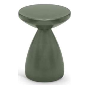 meridian furniture anika green iron side table