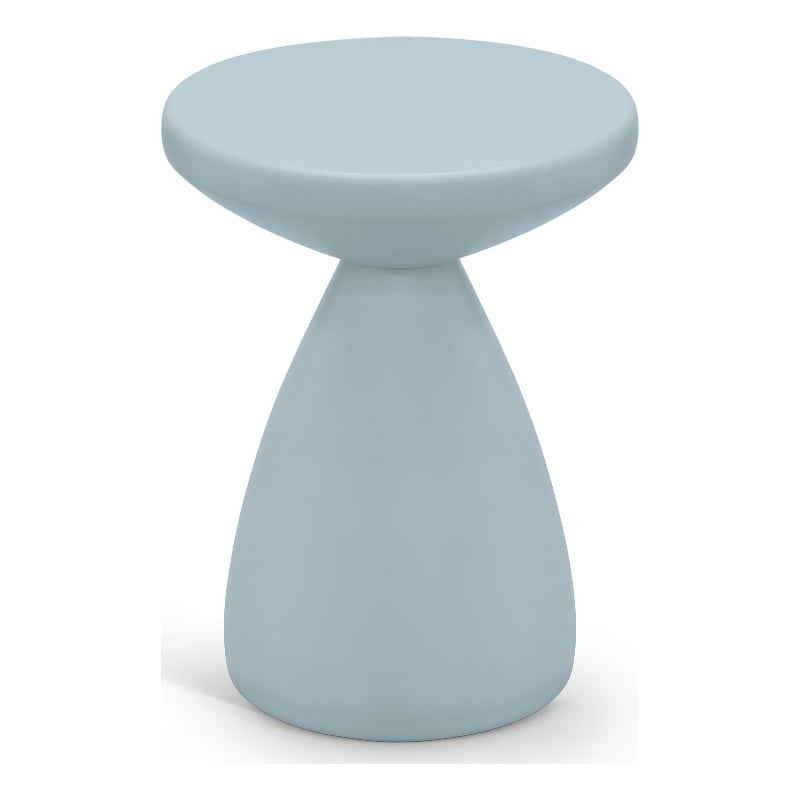 Meridian Furniture Anika Light Blue Iron Side Table