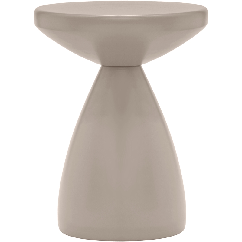 Meridian Furniture Anika Taupe Iron Side Table