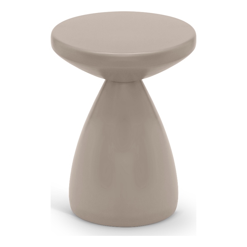 Meridian Furniture Anika Taupe Iron Side Table