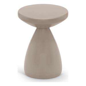meridian furniture anika taupe iron side table