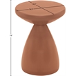 Meridian Furniture Anika Terracotta Iron Side Table
