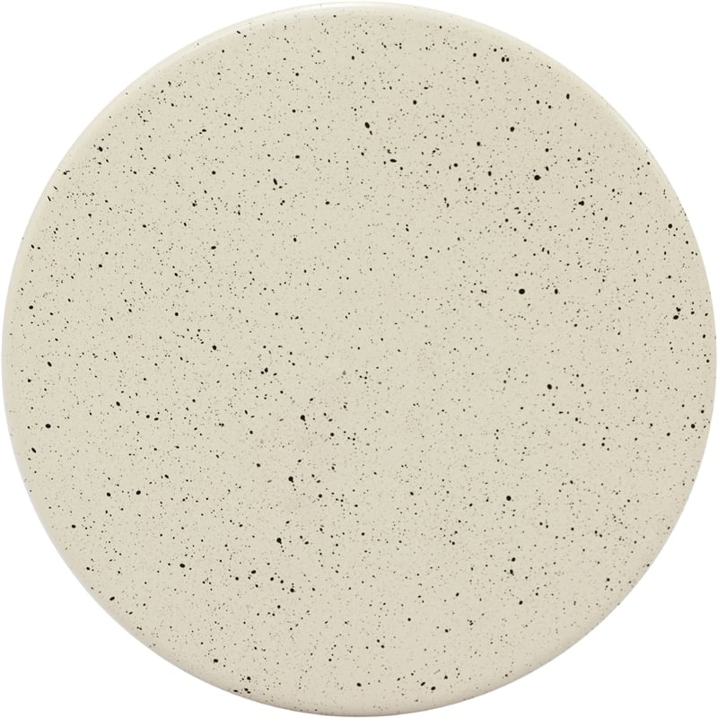Meridian Furniture Anika Cream Iron Terrazzo Side Table