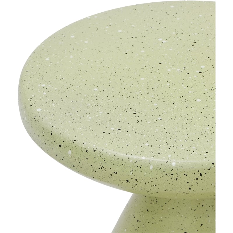Meridian Furniture Anika Green Iron Terrazzo Side Table