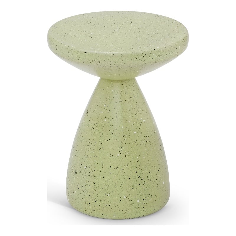 Meridian Furniture Anika Green Iron Terrazzo Side Table