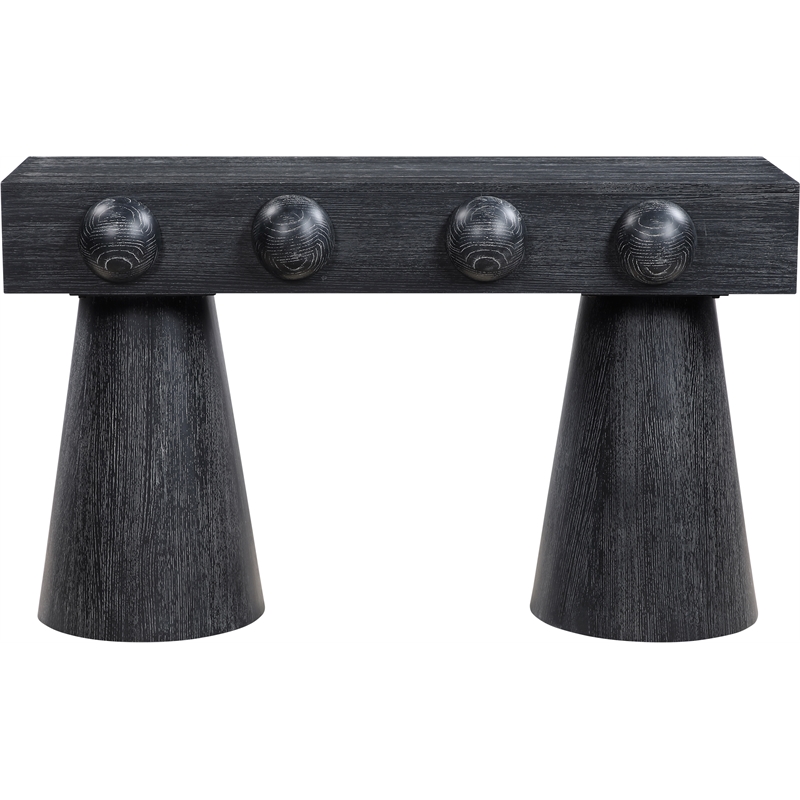 Meridian Furniture Bracciano Black Oak Veneer Console Table
