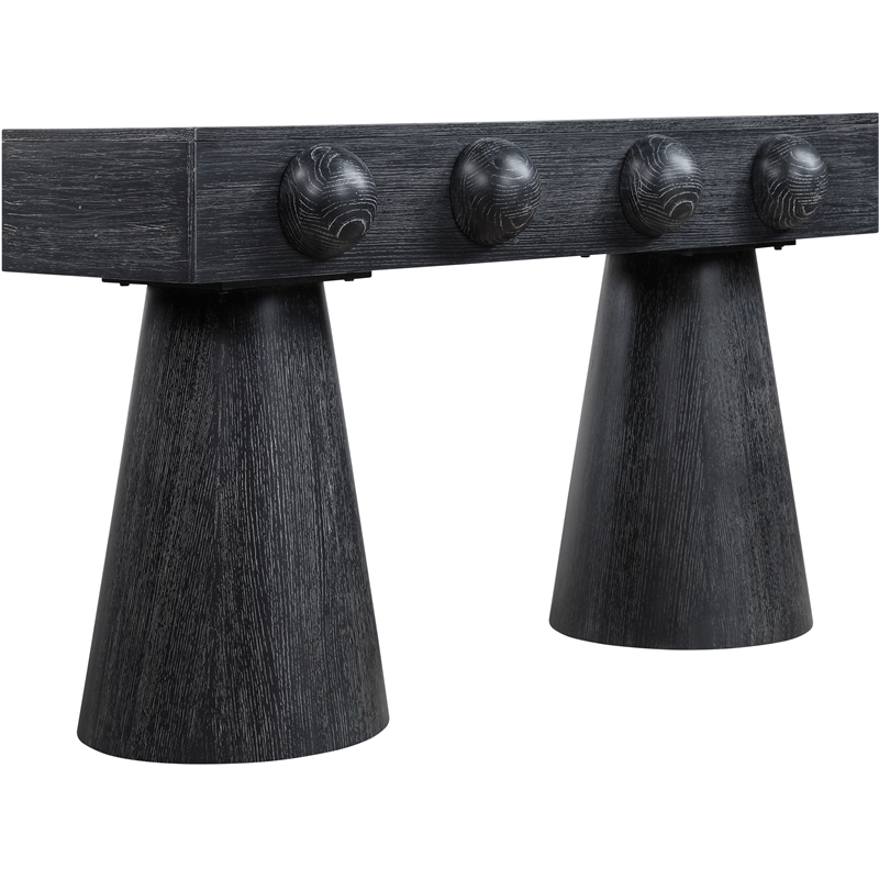 Meridian Furniture Bracciano Black Oak Veneer Console Table