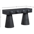 Meridian Furniture Bracciano Black Oak Veneer Console Table