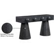 Meridian Furniture Bracciano Black Oak Veneer Console Table