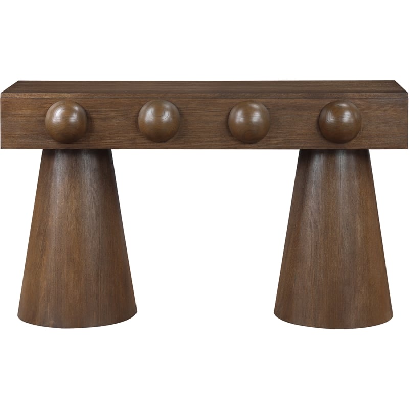 Meridian Furniture Bracciano Brown Oak Veneer Console Table