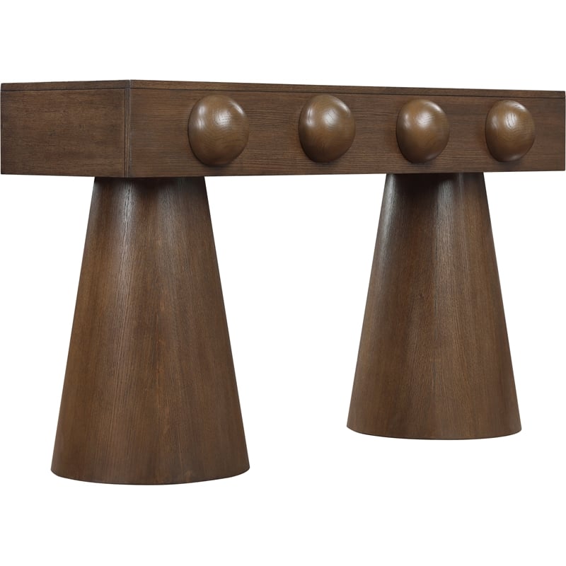 Meridian Furniture Bracciano Brown Oak Veneer Console Table