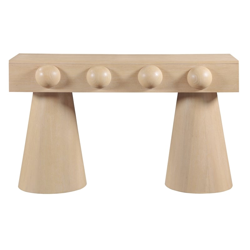Meridian Furniture Bracciano Natural Oak Veneer Console Table