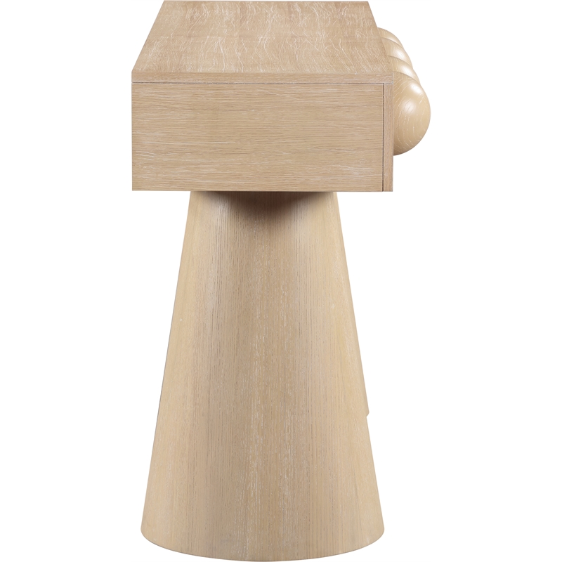 Meridian Furniture Bracciano Natural Oak Veneer Console Table