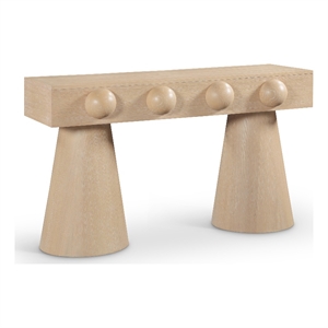 Meridian Furniture Bracciano Natural Oak Veneer Console Table