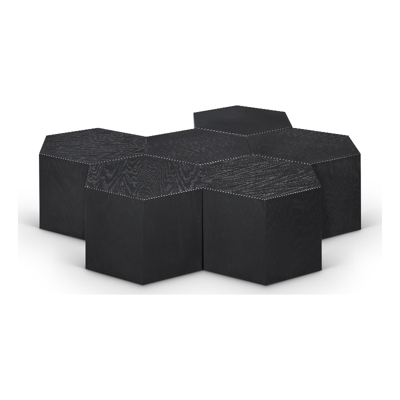 Meridian Furniture Eternal 6-Pc. Black Oak Wood Coffee Table
