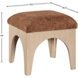Meridian Furniture Lawson Cognac Chenille Fabric Ottoman